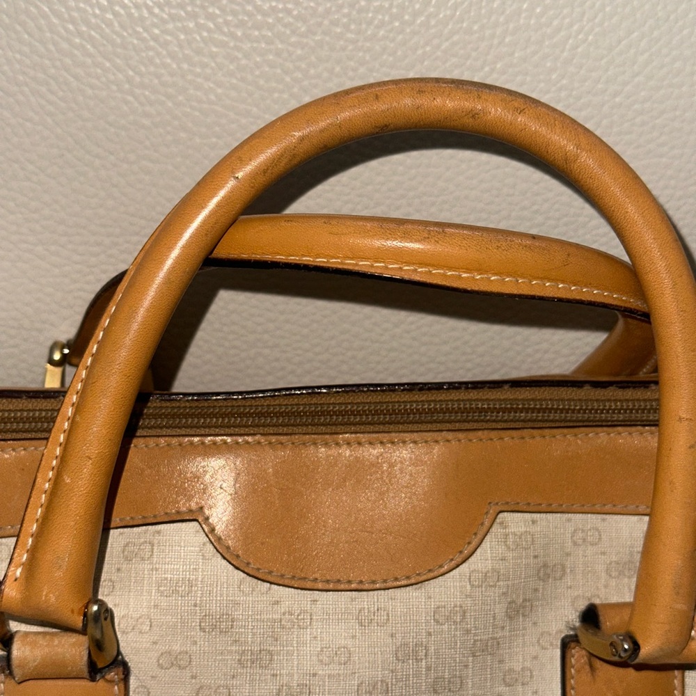 Gucci Tan and Cream Handbag - Picture 5 of 12